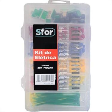 Imagem de Terminal. Sforplast Kit De Eletrica Com 401 Pecas - 5743 - eletron