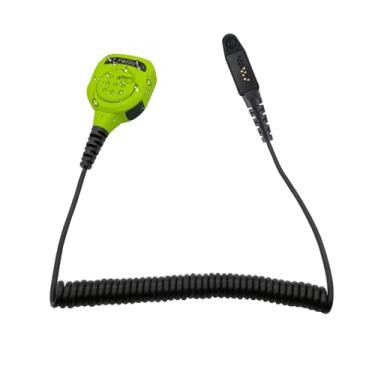 Imagem de Pdflie Microfone de ombro IP65 à prova d'água com entrada de áudio de 3,5 mm compatível com Motorola Ailunce Retevis NR30 GP328PLUS RT29 RB23 HD1 OEM PMMN4022A PMMN4022 Walkie Talkie