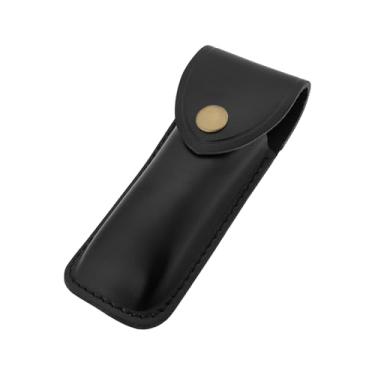 Imagem de LT Easiyl 1 peça de bainha de couro preto vintage para 13 x 3,2 cm K-♚ Compatível com Buck 110 Pocket K-♚Pouch 5 polegadas dobrável Hunter Multitool Tools