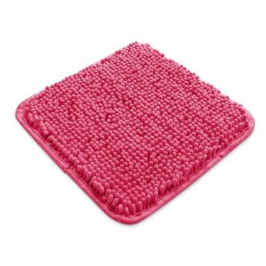 Imagem de Yeaban Tapetes de banheiro pequenos 30,5 x 30,5 cm – Tapetes de banho de chenille grossos | Tapete de banho absorvente e lavável, antiderrapante, tapetes macios e macios para banheiro, chuveiro, pia