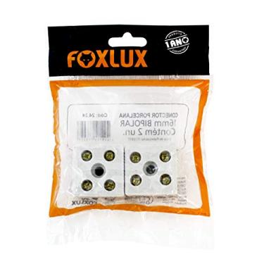 Imagem de Foxlux Conector de Porcelana Bipolar 10mm - Pacote com 2 Unidades