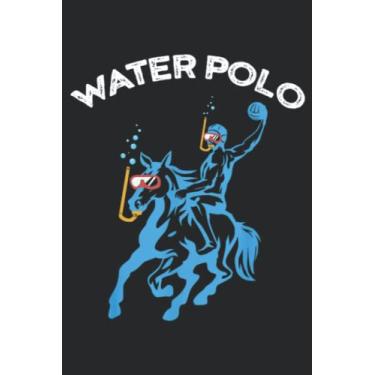 Imagem de Funny Water Polo Cool Underwater Horse Player Funny: Lined Journal Notebook To Do Schedule, Medium 6x9 Inches, 120 Pages, Printed Cover