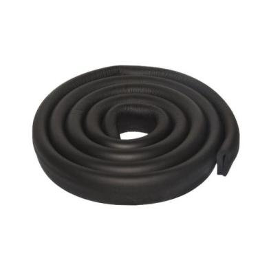 Imagem de Protetor De Quina Em U Preto Para Mesa De Vidro - I Love Novidades