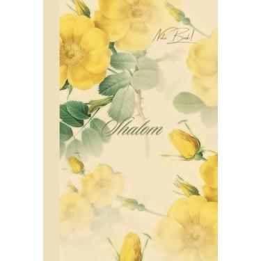 Imagem de Vintage Classic Yellow and Greeen Floral Shalom Notebook/Journal for Women/Her.GiftBag/Box Idea for Engagement ... (Travel Diary/Planner).Stationary Paper.
