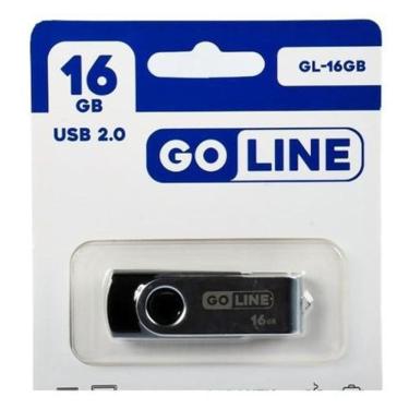 Imagem de Pen Drive De 16Gb Goline Gl-16Gb Usb 2.0 - Preto / Prata