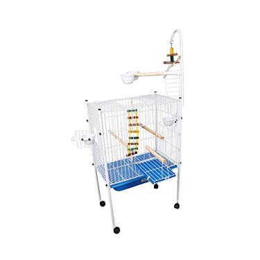 Imagem de Viveiro de Papagaio Loro Gaiola Arame Escadinha Grande