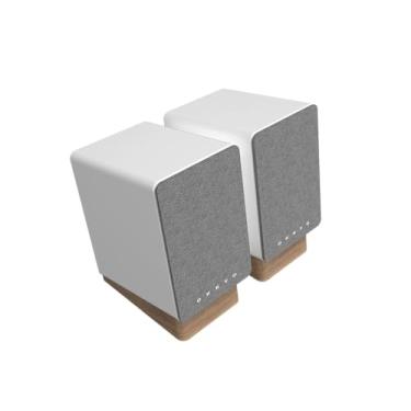 Imagem de Onkyo Monitores alimentados pela série Creator GX-10DB, branco – woofer de 3 polegadas, USB/C, linha/fono, portas ópticas e conectividade de áudio Bluetooth 5.3 LE