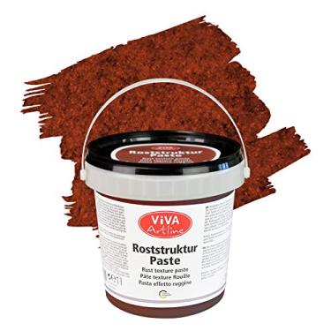 Imagem de Viva Decor Artline Pasta de estrutura ferrugem (cor marrom enferrujado, 1 litro) Efeito de ferrugem para artistas de mídia mista para pintura - Aplicação com pincel, espátula ou esponja em tela