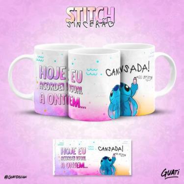 Imagem de Caneca do Stitch Sincero frases que toda pessoa irônica tem! - Pammy S