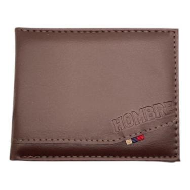 Imagem de Carteira Masculina Pequena material sintético 3 Cartões CNH RG Proteçã