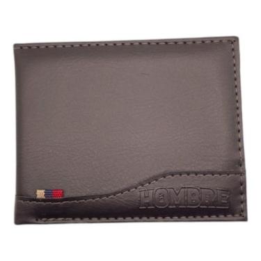 Imagem de Carteira Masculina Slim material sintético Minimalista RFID 3 Cartões 