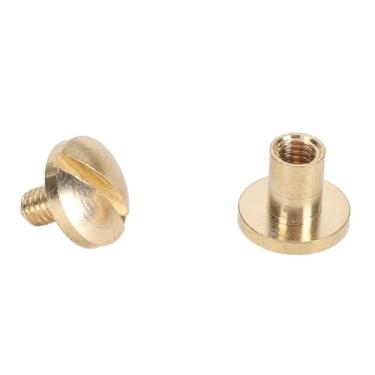 Imagem de Rebites de Latão de Latão Decorativos, Conjunto de Reparos de Couro DIY Com 50 Kit de Decoração para Calças de Bolsa de Couro Papel (5mm / 0,2in)