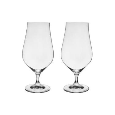 Imagem de Taça de Cristal Bohemia Para Cerveja 540 ml Tulipa 2 Peças - Bohemia C