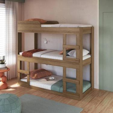 Imagem de Cama Treliche Infantil 195cm x 184,5cm com Escada Lateral - Art In QI,