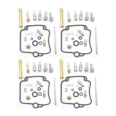 Imagem de Kit de reparo de manutenção de diafragma de carburador de motocicleta, peças de reconstrução de agulha de jato para carburador 400 (GSF400) GK75A (4 conjuntos)