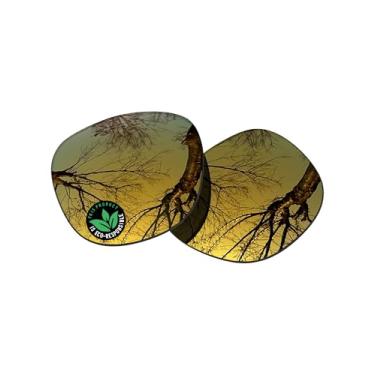 Imagem de Raydi Lentes de reposição de policarbonato para óculos de sol Ray-Ban Meta Wayfarer RW4008 53 mm - Espelho dourado 24K - Polarizado