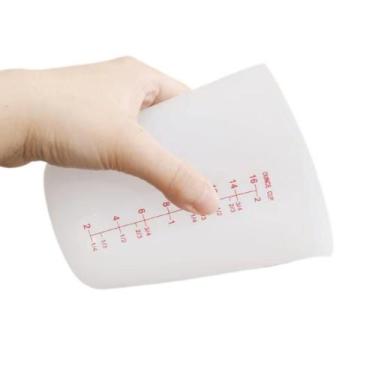 Imagem de Copo Medidor Dosador Silicone Flexível Jarra Medidora 500ml - Yeet