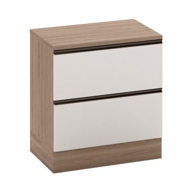 Imagem de Balcão Com Tampo 80cm 1 Porta 1 Gaveta Etna Carvalho Oak-off White