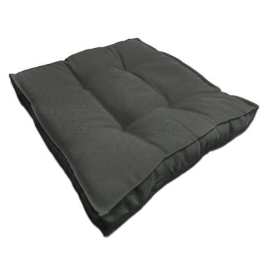 Imagem de Almofada Futon Decoração 45x45 Cm Cinza Escuro Novita