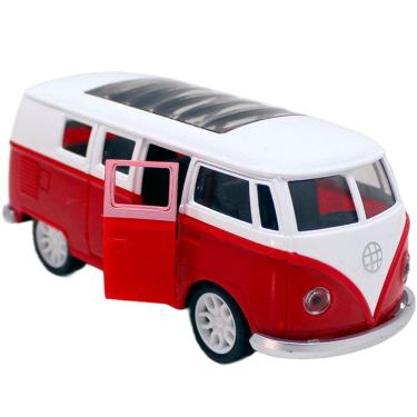 Imagem de Carro Miniatura Volkswagen Coleção Kombi Vermelho á Fricção