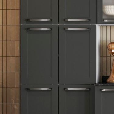 Imagem de Paneleiro Duplo 6 Portas Em Aço 180x70x28cm Branco-grafite