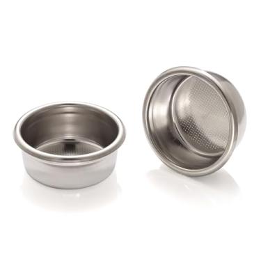 Imagem de Cesta de filtro de 2 doses compatível com a máquina de café La Spaziale, cesta de aço inoxidável de 54 mm de 14 a 16 g para Professionale, Mini Vivaldi, S1, S2, S3, S40, S5, S5-Compact, S8, S9 Compact
