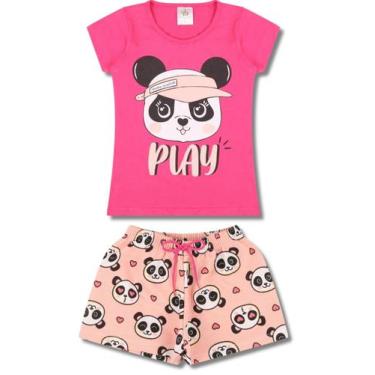 Imagem de Conjunto Menina Infantil Feminino Verão Tamanho 1 Ao 10 - .