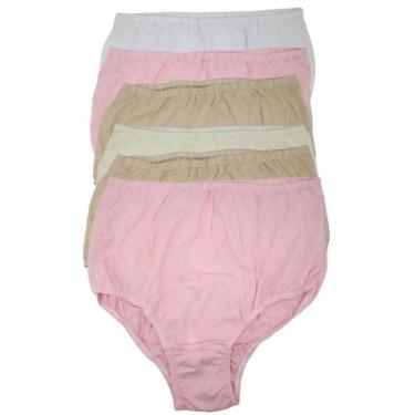 Imagem de Kit Com 6 Calcinhas Calçolas Senhora Lisa Algodao Kellynha, M, Lisa