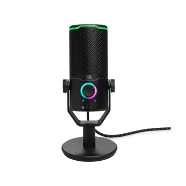 Imagem de JBL, Microfone Com Fio, Quantum Stream Studio, Luzes RGB, USB - Preto