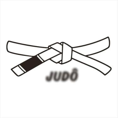 Imagem de Adesivo Faixa Judô Decorativa: Evolução, Energia, Estilo, OSS, Kimono (PRETO, 17x7 cm)
