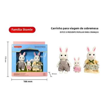 Imagem de Playset Mini Floresta com Família de Coelho e Urso - Brinquedo DIY par