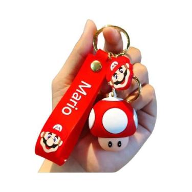 Imagem de Chaveiro 3D Super Mario Bros Para Crianças, Pingente De Bolsa Escolar,