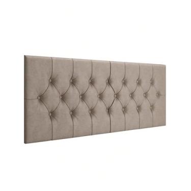 Imagem de Cabeceira Dubai P/ Cama Box Queen Capitonê 1,60 cm - Bege - SIDLAR MÓV