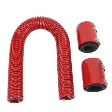 Imagem de Generic Kit de Mangueira de Radiador do Líquido de Arrefecimento, 24 Polegadas de Instalação Fácil Kit de Mangueira de Radiador de Resfriamento Com Grampo para 1 3/4in 1 /2in /4in (Vermelho)