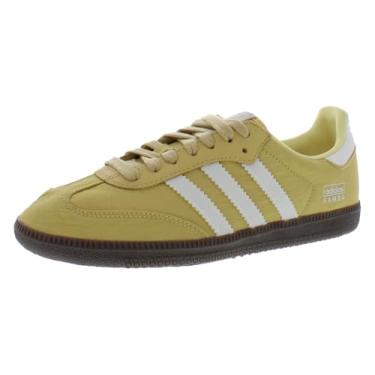 Imagem de adidas Sapatos femininos clássicos de samba, Amarelo/cinza/marrom, 35