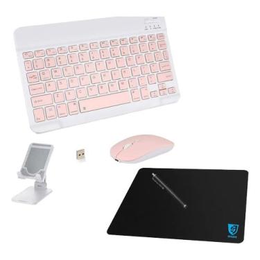 Imagem de BDNET, Teclado Abnt2 Mouse Suporte Pad Para Galaxy Tab iPad Lenovo