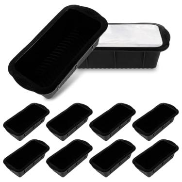 Imagem de 10 peças de molde de bloco de gelo de silicone grande molde reutilizável grande para máquina de gelo bandeja grande flexível para cubos de gelo pode ser lavada na máquina de lavar louça, molde de