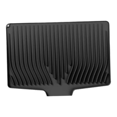 Imagem de Ｂｅｓｇａ Tapete de secagem de pratos, jogo americano de mesa, almofada de drenagem de silicone para de cozinha, estilo fazenda, Preto