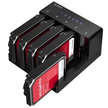 Imagem de Estação de ancoragem para disco rígido ORICO 6558US3-C 5 compartimento