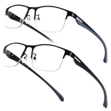 Imagem de Óculos de leitura SKYOAK TR90 Premium para homens 1.5x Blue Light