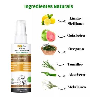 Imagem de Anti Fungico Pet Coceira, Dermatite E Acaros - 100% Natural - PetFleur