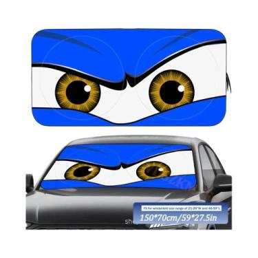 Imagem de Protetor Solar Para Carro Devil's Eye 59x27.5 Polegadas Para Sedans Pr