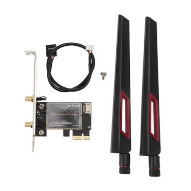 Imagem de Adaptador de rede sem fio Adaptador de alta velocidade 867 Mbps Bluetooth 4.1 pciex1 Wi -Fi de banda dupla com antena dupla para 7 8 10 (Antena de 10dB)