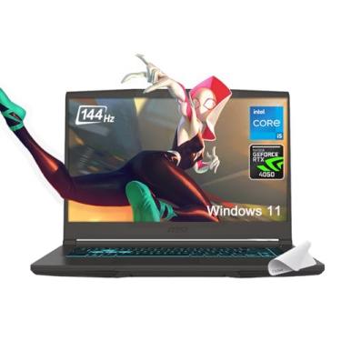 Imagem de MSI Notebook fino para jogos 15, moldura fina FHD de 15,6 polegadas IPS 144Hz, Intel Octa-core i5-13420H (Beats i7-11800H), GeForce RTX 4050, USB-C, Windows 11, com mouse pad (32 GB de RAM | SSD PCIe