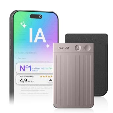 Imagem de Gravador de voz com IA, gravador de áudio Plaud Note c/capa, controle de aplicativo, transcrição e resumo com tecnologia de IA, suporte a 112 idiomas, 64GB, para aulas, reuniões, chamadas