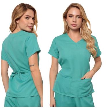 Imagem de Conjunto Scrub Juliana Verde Claro - gardenia jalecos, GG