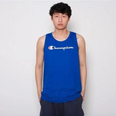 Imagem de REGATA CHAMPION CLASSIC TANK SCRIPT AZUL-Masculino