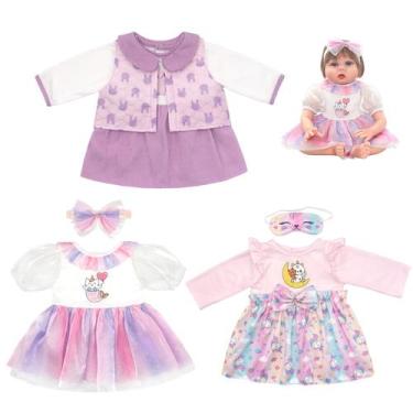Imagem de Conjunto de roupas para bonecas Ecore Fun Reborn de 20-22 polegadas co