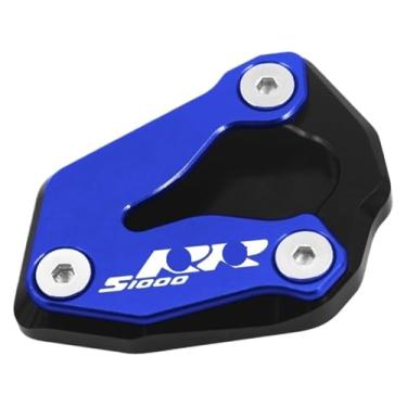 Imagem de BYYINGSUS Nova placa ampliadora de suporte lateral para motocicleta compatível com S1000R S1000RR S1000RR S1000 R S1000 RR 2019-2023 (S1000rr azul)