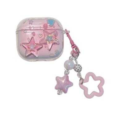 Imagem de JLSDBMZ Capa fofa para Airpods Pro 3 (2025), design engraçado de flores/borboleta/concha do mar, capa de fone de ouvido Kawaii para meninos para Airpod Pro 3ª geração (D)
